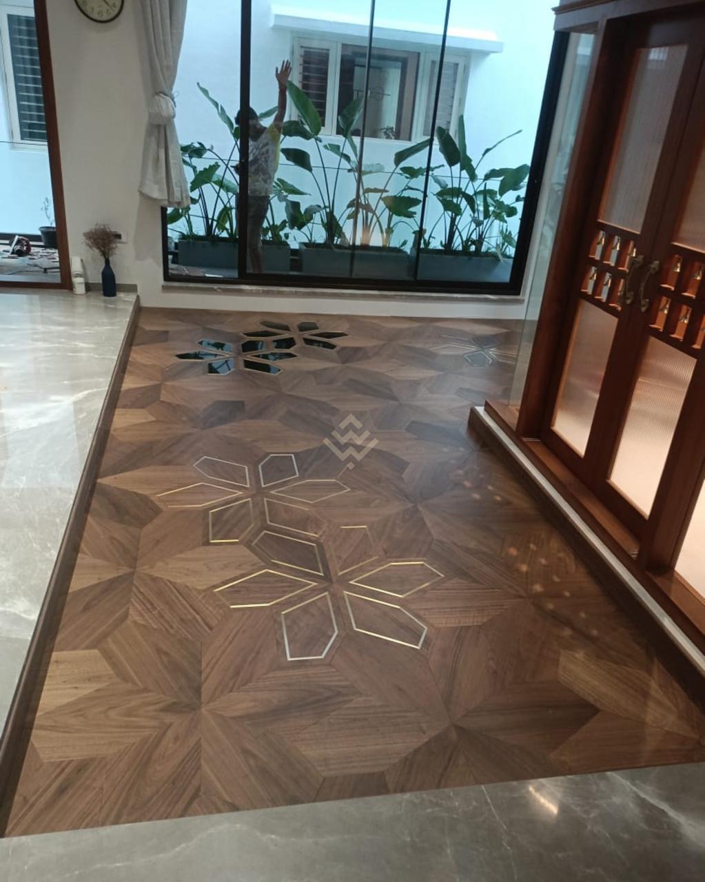 Herringbone Floor with Inlay Motif, Kanpur